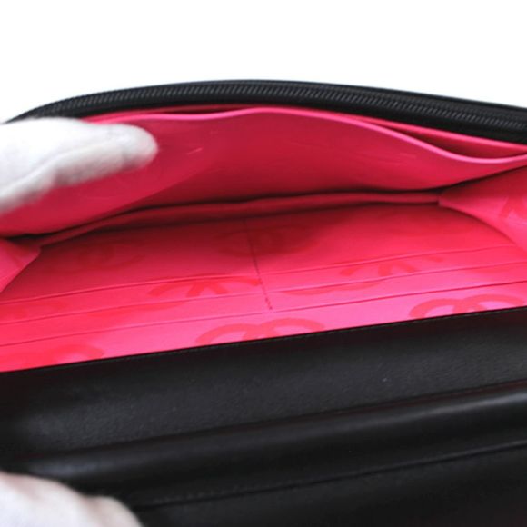 Chanel Cambon Line Chain Wallet Clutch Bag Chain Shoulder Black - Picture 5 of 6